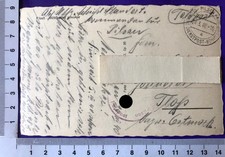 WW2 Stempel Feldpost Deutsche Dienstpost B&ouml;hmen & M&auml;hren AK Pilsen/Flo&szlig; Brauerei