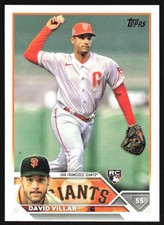 2023 Topps David Villar RC #277 San Francisco Giants