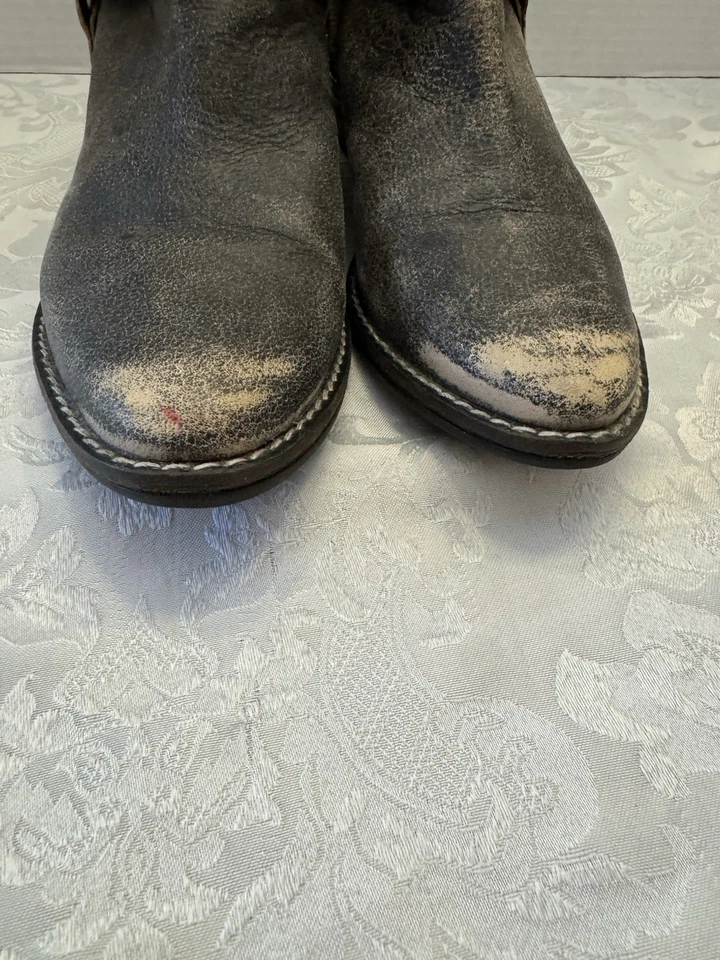Chinese Laundry 9.5 Austin Western Ankle Motto Booties Distressed Rock N Roll - Image 3 of 4