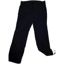 Kirkland Signature Women's Black Pull-On Stretch Pants 16 Zip Pocket