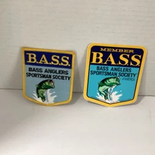 B.A.S.S Anglers Sportsman Society Patch And Sticker 