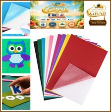 Self Adhesive Felt Sheets 10 Pack 8x12 Inches Assorted Colors for DIY Crafts