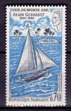 1970 FRANCE TIMBRE N° Y&T 1621 "  tour du monde Alain Gerbault " NEUF**