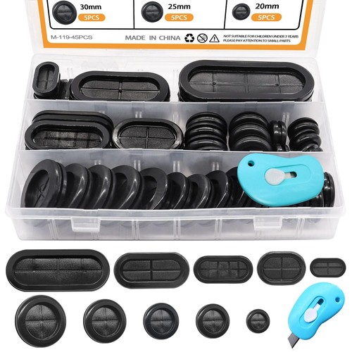 40 Sets Motorfiets M6 Rubber Grommets Kit Fairing Cowling Stukken Buffer Washer Druk Relief Kussen Universeel voor de meeste motoren