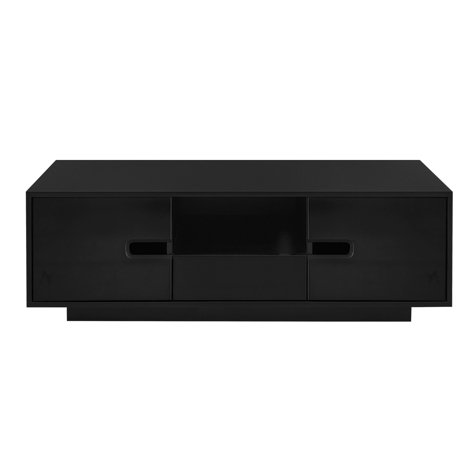 Modern Coffee Table with Storage Space Center Table & LED Lights for Living Room