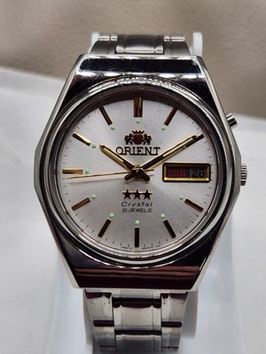 Vintage Orient Crystal Automatic Men's Watch 21 Jewels- Runs Keeps Good Time