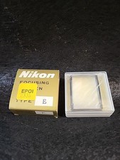 Vintage Nikon Focusing Screen Type E Grid Matte - Gold Box - NOS MIJ - FE FM FE2