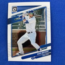 Kris Bryant 2021 Donruss Optic Card #166 Chicago Cubs