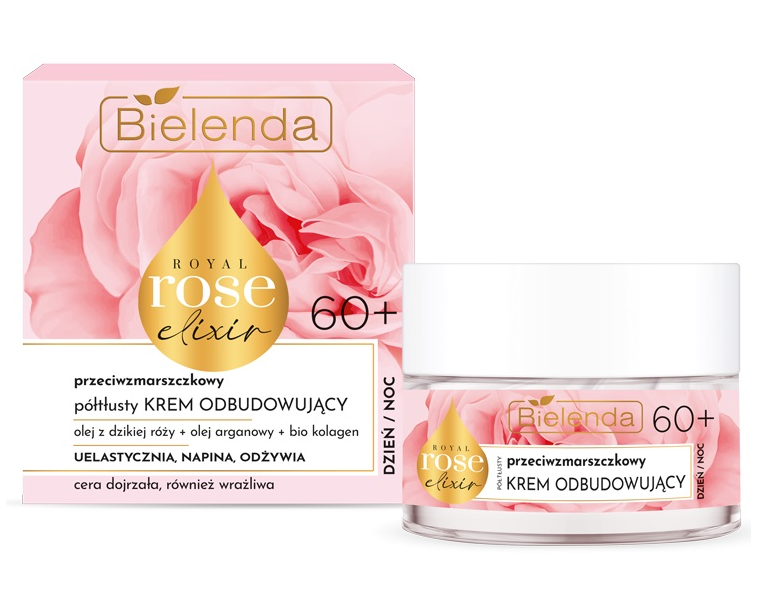 Bielenda Royal Rose Elixir 60+ face cream Anti-Wrinkle Regenerating 50ml d/n