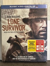 Lone Survivor (Blu Ray + DVD + Dig) w/Mark Wahlberg 1080p NEW SEALED w/slipcover