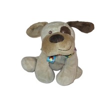 Taggies Mary Meyer Plush Buddy Puppy Dog Stuffed Animal Toy Brown Spot 2017 9"