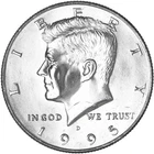 1995 D Kennedy Half Dollar Uncirculated from Mint Set