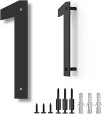 3 Inch Stainless Steel House Numbers, Metal Modern House Numbers for Outside, Ma