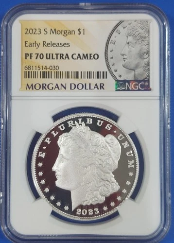 2023-S Morgan Silver Dollar $1 Early Releases NGC PF70 Ultra Cameo Strike