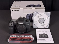 Canon EOS 7D Mark II 20.2MP DSLR Camera Body w/ Box Manual Strap Tested