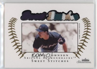 2003 Fleer Showcase Sweet Stitches 64/150 Randy Johnson #SS-RJ Patch HOF 05bt