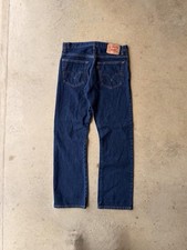 Vintage Levis 517 Boot Cut Jeans Mens 32x32 Dark Wash Work Wear Y2K 00s
