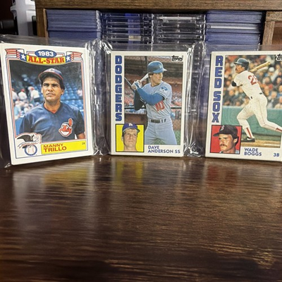 #ad #ad 1984 Topps Rack Pack with Wade Boggs on top CLEAN NO RESERVE Red Sox HOF $69.69