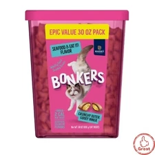 Bonkers Bites Seafood Flavor Cat Treats - 30oz