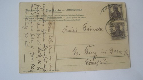 AK Künstlerkarte Worpswede Dorfstrasse Straße Farbe Häuser 1910 - Bild 2 von 2