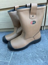 V12 Polar STS Rigger Safety Boots Thermal Fur Lined Scuff Cap Size 6