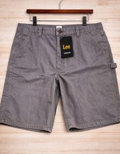 Lee Workwear Men's Denim Carpenter Shorts Size 42 PAINTERS GRAY Jean 11" NEW