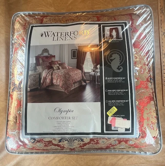 Waterford Olympia Queen Comforter Set 4 Piece Set NEW NWT - Image 2 of 4