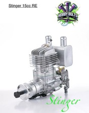 Stinger 15cc RE Model RC Plane 2stroke Gas Engine With Exhaust. RCGF Hobby Bolts
