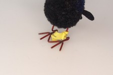 vintage Steiff  - Schwarzer Rabe   - Höhe ca.  6m  - Wolle Miniatur Wolly