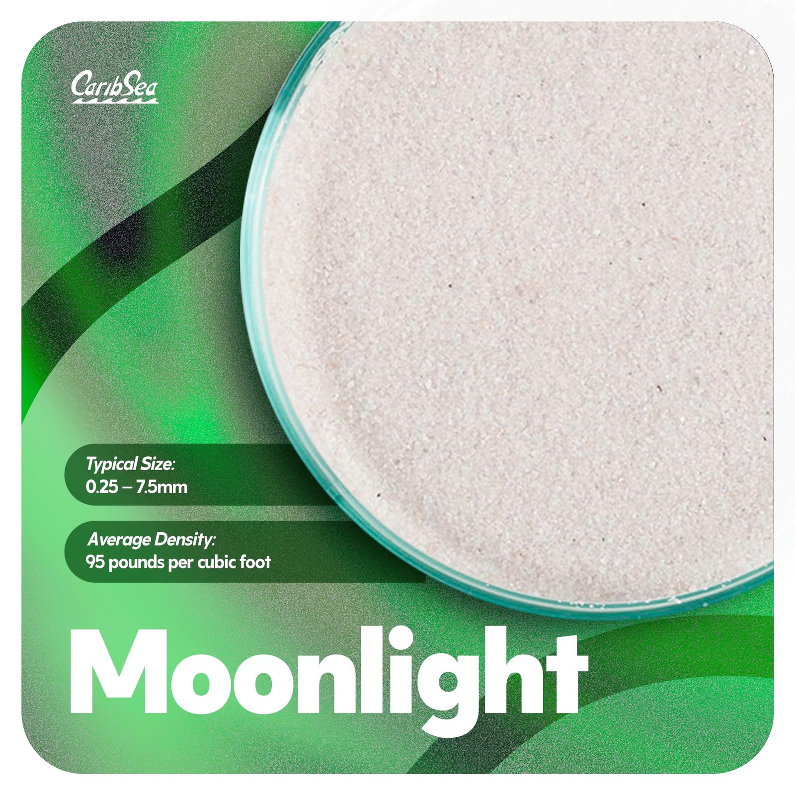 Carib Sea Super Natural Moonlight Sand Aquarium - 5 lb Each - Freshwater, 2-Pack