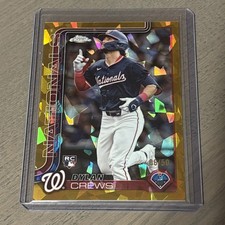 2025 Topps Chrome Sapphire - Dylan Crews #146 Gold Refractor #6/50 Nationals RC