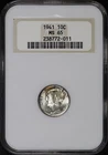 1941 Mercury Dime NGC MS-65 Old Fatty Holder - Perfect Hologram!
