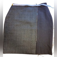 Ann Taylor Black Asymmetrical Pencil Skirt for Work