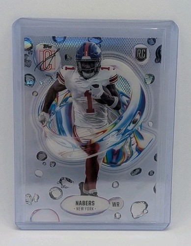 2024 Topps Signature Class Malik Nabers Rookie Fluidity F-7 Acetate - Picture 2 of 3