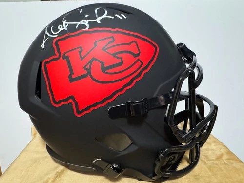 Kansas City Chiefs Alex Smith Signed Full Sized Replica Eclipse Helmet Beckett
