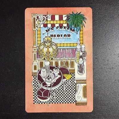 VTG Ice Cream Parlor Single Swap Playing Card