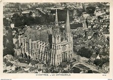 Postcard - 28 - Chartres - The Cathedral - Aerial View - Editions Aéro-Pho