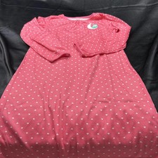 Carters GIRLS long sleeve pink polkadot design night gown