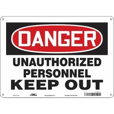 Condor 472T37 Safety Sign, 10 In Height, 14 In Width, Aluminum, Horizontal