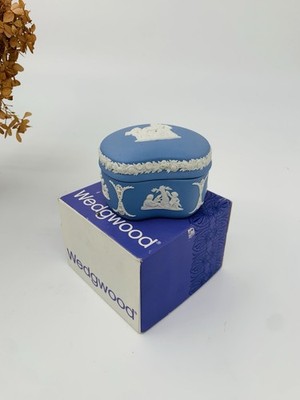 Vintage Wedgwood hellblau Jaspis Süßigkeiten Bohnenkiste