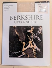 Vintage Berkshire Ultra Sheer Control Top Sandalfoot Style 4415 IVORY Size 4