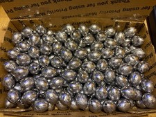 1 1/2 oz Egg Sinkers Slip Fishing Weights, Choose Qnty 50/100/150/200