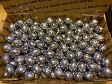 1 1/2 oz Egg Sinkers Slip Fishing Weights, Choose Qnty 50/100/150/200