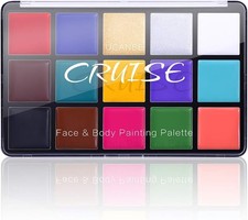 Professional 15 Colors Face Body Paint Oil Kit Halloween Cosplay Makeup Palette