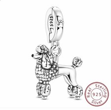 💖 LOVE Charm Anhänger  PUDEL  für  Armband oder Kette 925 Silber 💖
