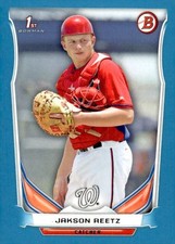 2014 Bowman Blue #DP65 Jakson Reetz FB 372/399 Washington Nationals