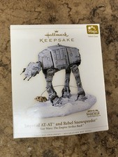 Hallmark Ornament Keepsake Star Wars NIB 2006 Imperial AT-AT Rebel Snowspeeder