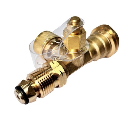 Zuverlässiger Messing T-Stück Adapter mit 4 Anschlüssen für Camping und für