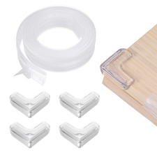 6.5 ft x 1.5 Inch Edge Corner Protector with 4 Corners, Transparent