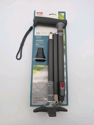 CVS Health Take Along Folding Cane By Michael Graves Design 300 LBS Capacity New